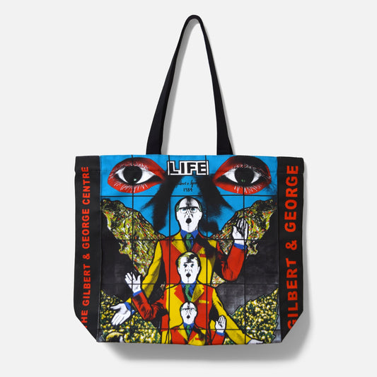 Gilbert & George - 'DEATH HOPE LIFE FEAR...' - Tote Bag