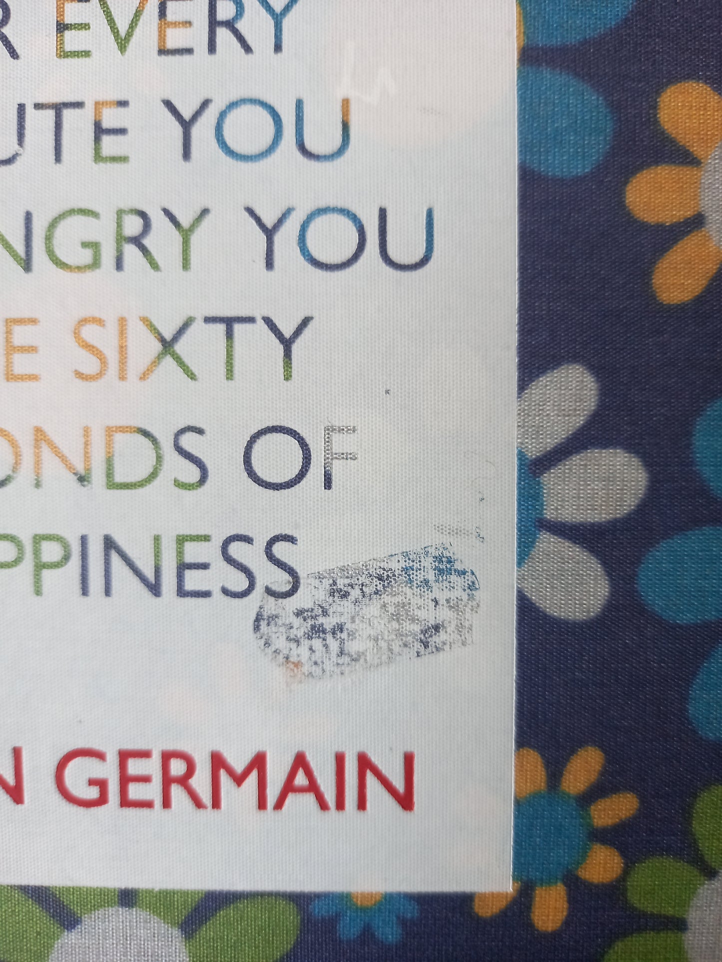 Julian Germain - For Every Minute You Are Angry You Lose Sixty Seconds of Happiness